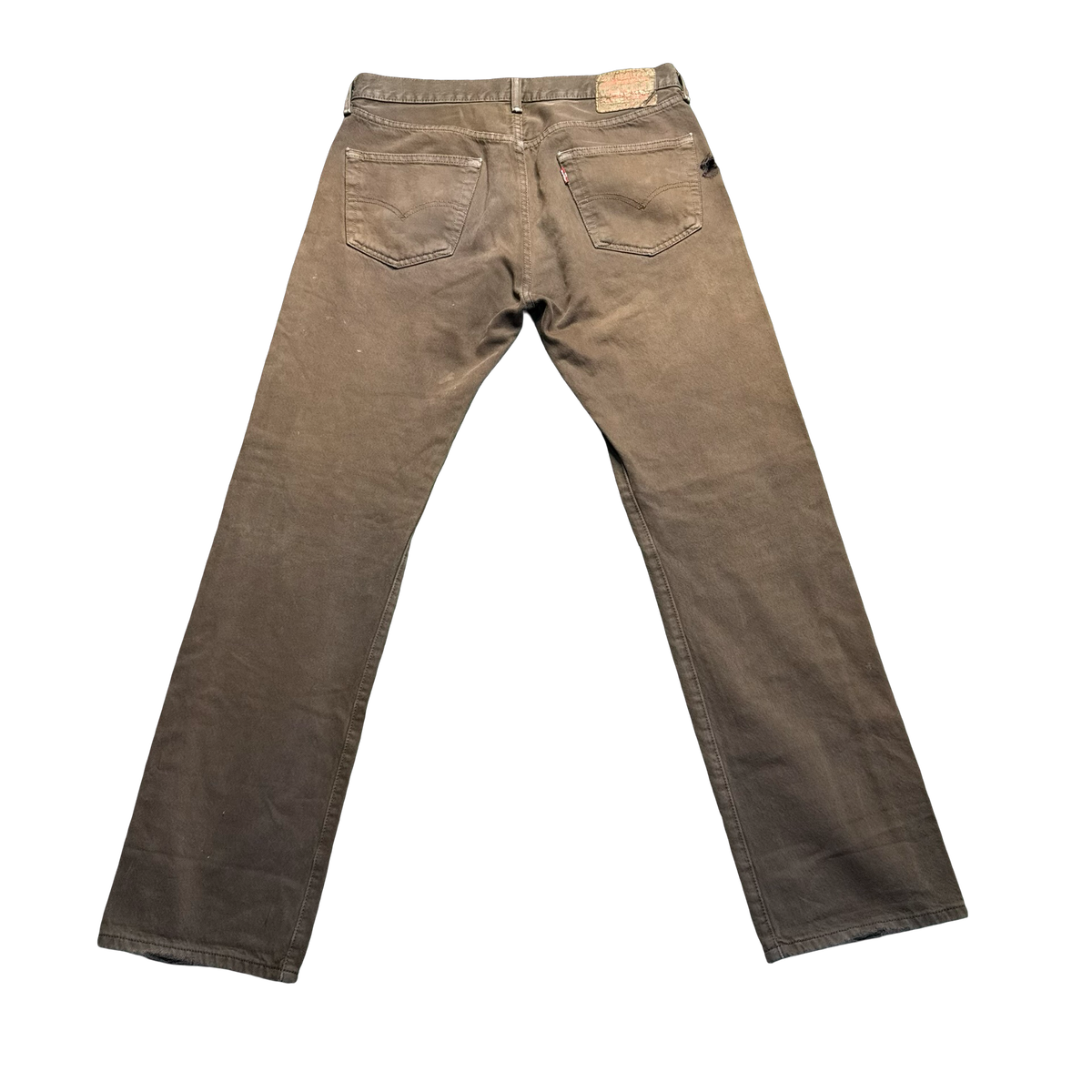 Levi’s 501 Brown Distressed Paint-Splatter Jeans