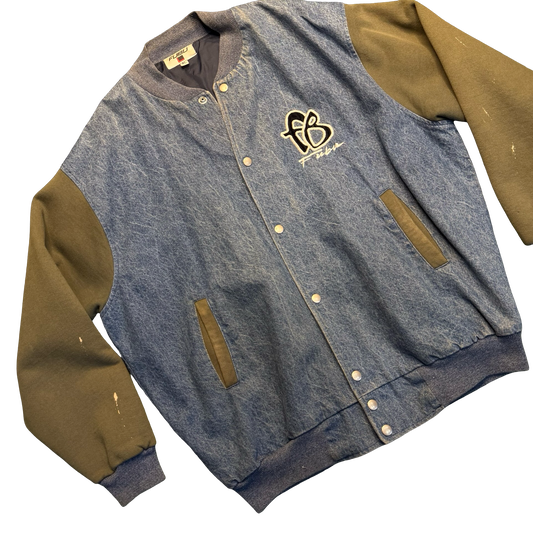 Vintage Fubu Denim Varsity Jacket