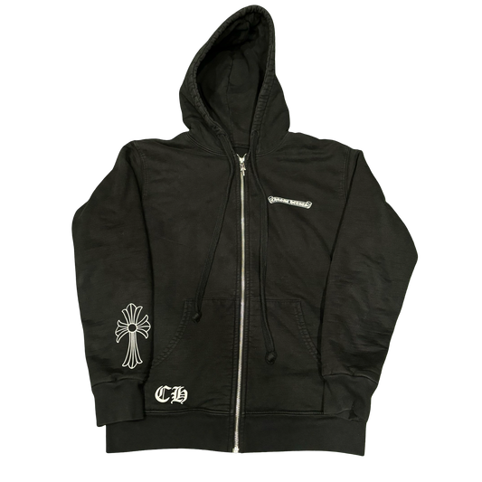 Chrome Hearts Vintage Thermal Zip-Up Hoodie