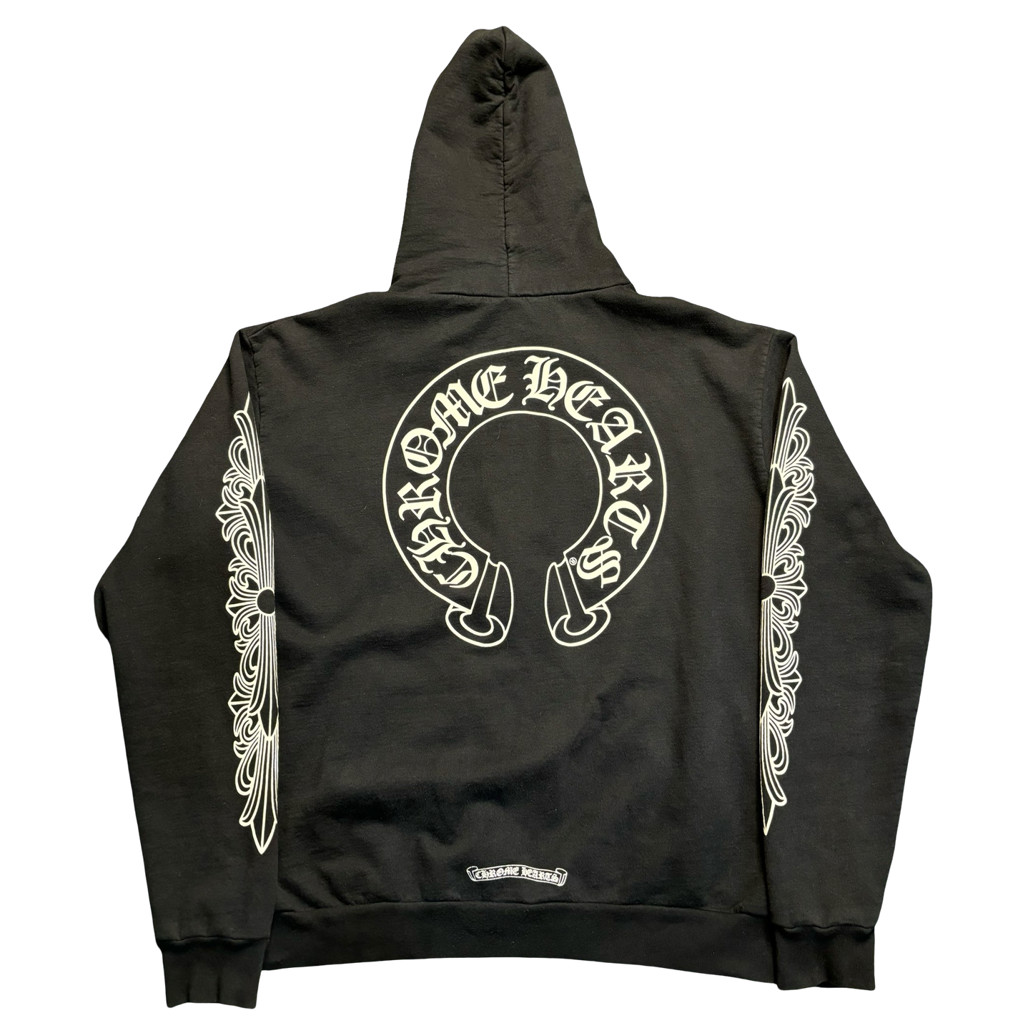 Chrome Hearts Floral Zip-Up Hoodie