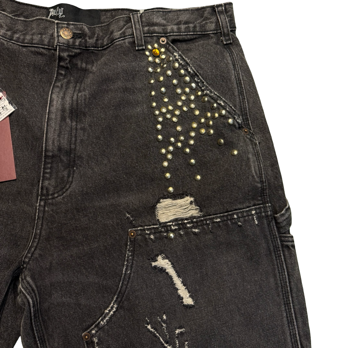 Paly Hollywood Busted Double Knee Jeans