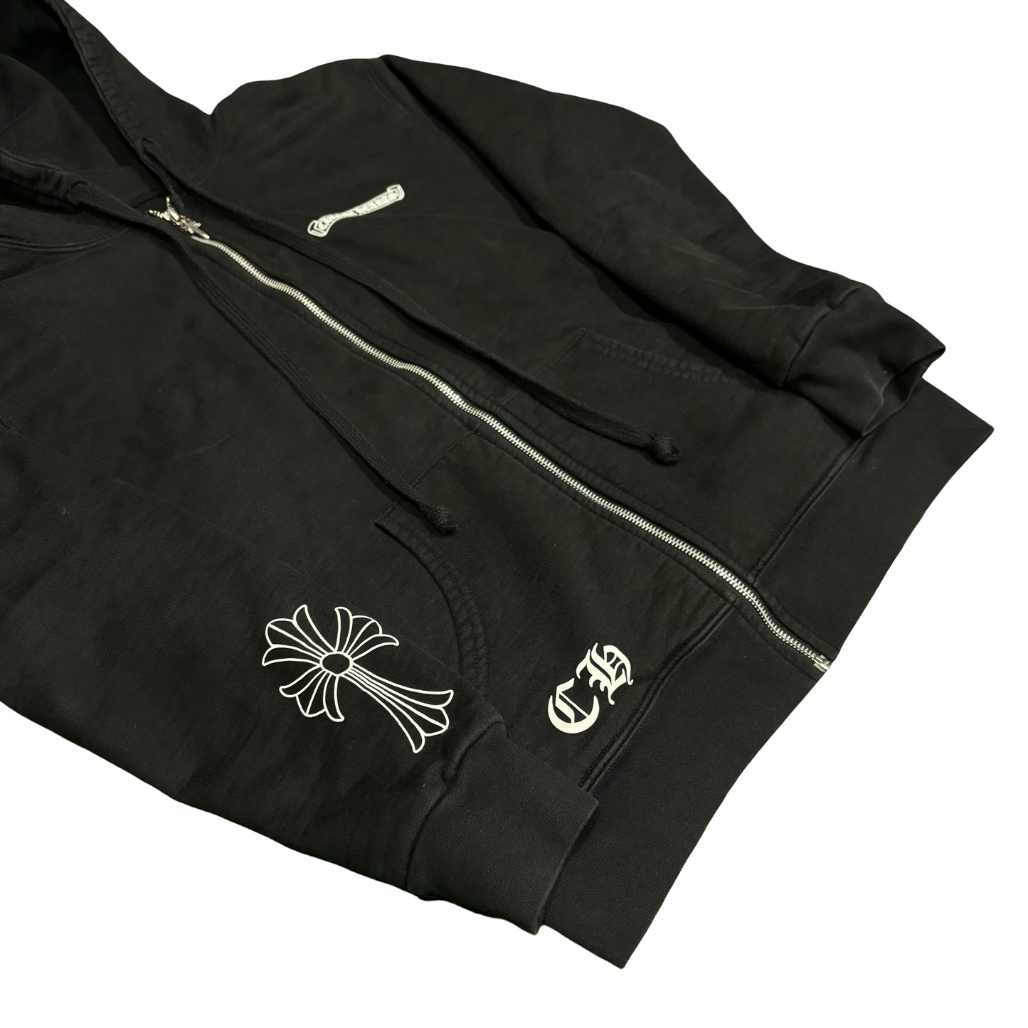 Chrome Hearts Vintage Thermal Zip-Up Hoodie