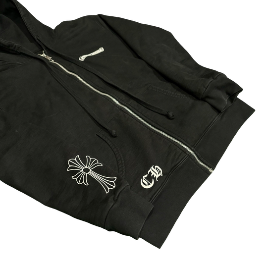 Chrome Hearts Vintage Thermal Zip-Up Hoodie