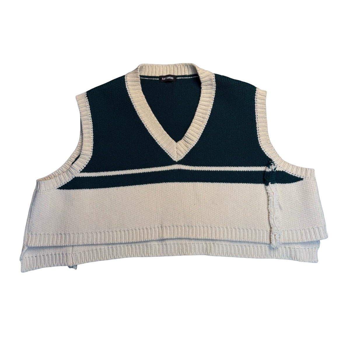 Raf Simons Distressed Knit Vest