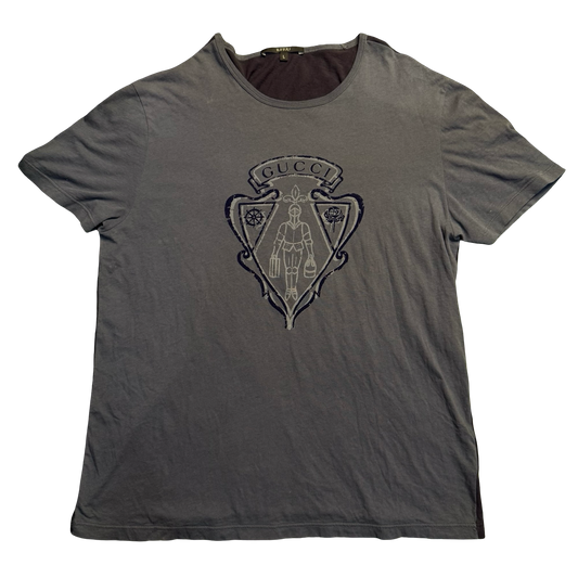 Gucci Bicolor Hysteria Knight Logo Tee