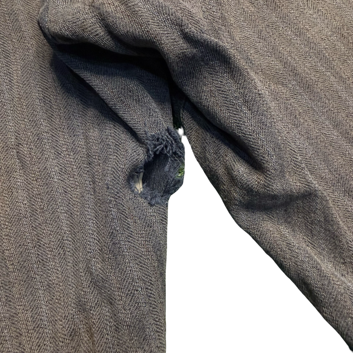 Vintage Distressed Herringbone Trousers