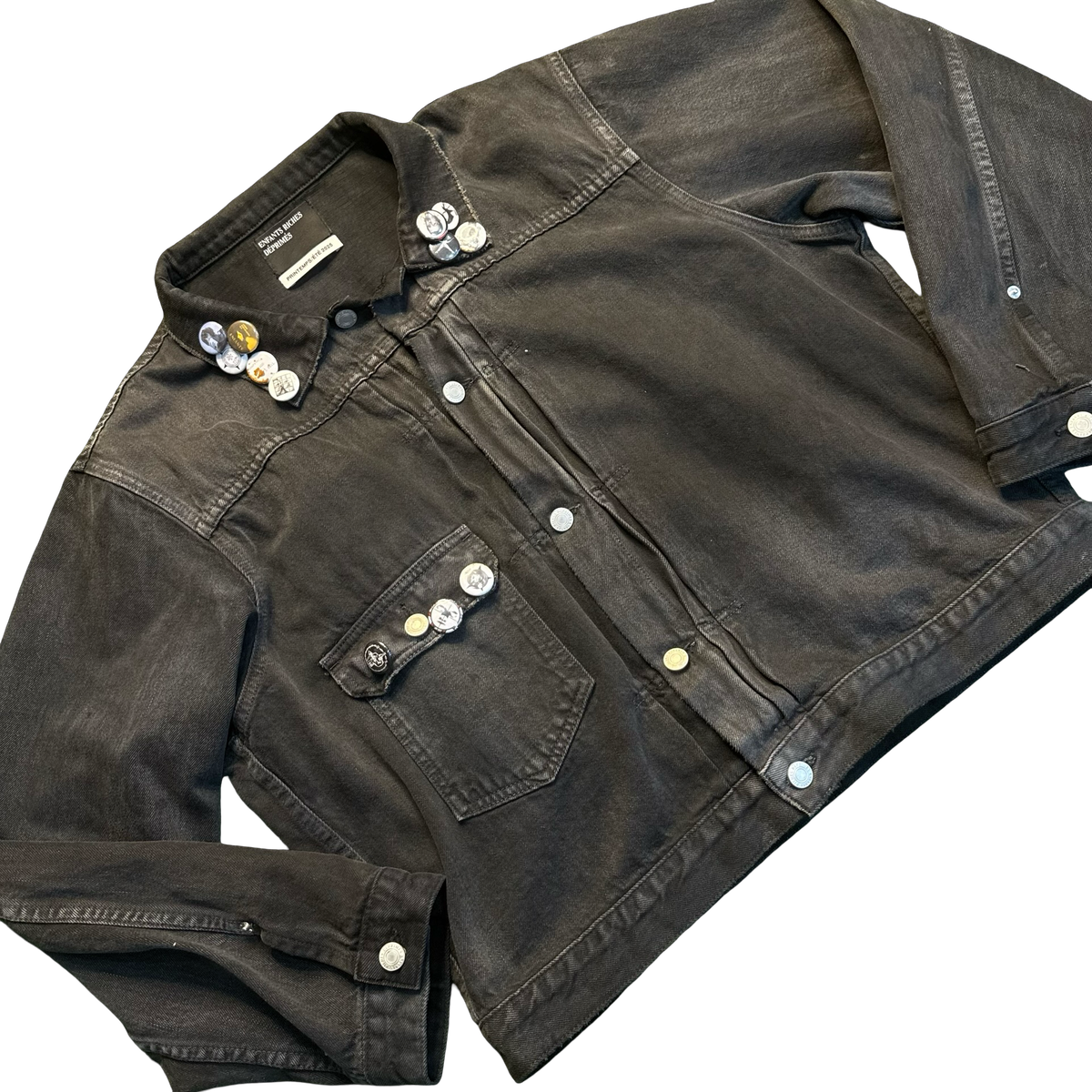 Enfants Riches Déprimés Black Type VII Pin Assemblage Denim Jacket