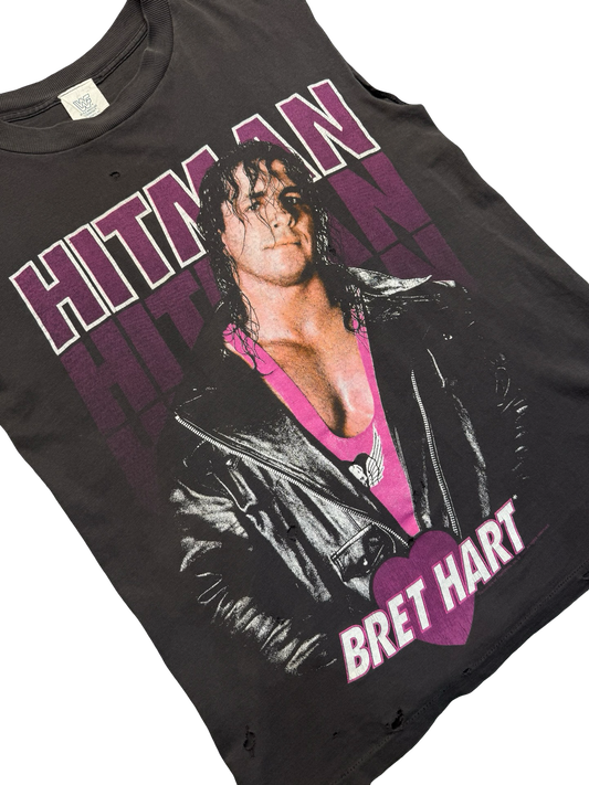 Vintage WWF Bret "Hitman" Hart Cut Off Tee