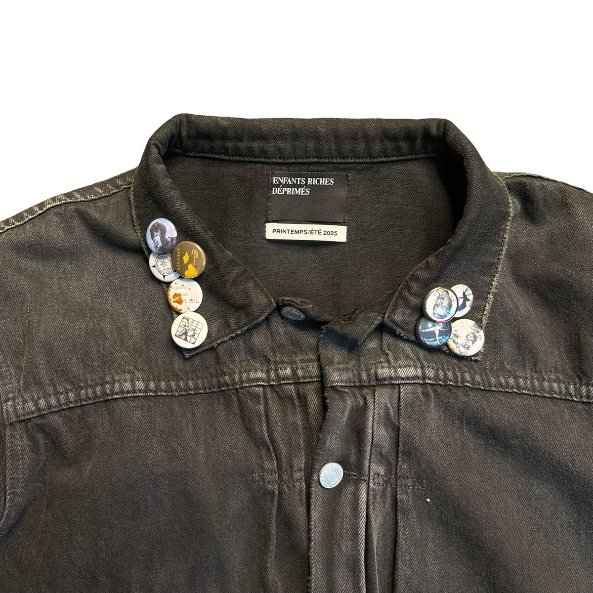 Enfants Riches Déprimés Black Type VII Pin Assemblage Denim Jacket