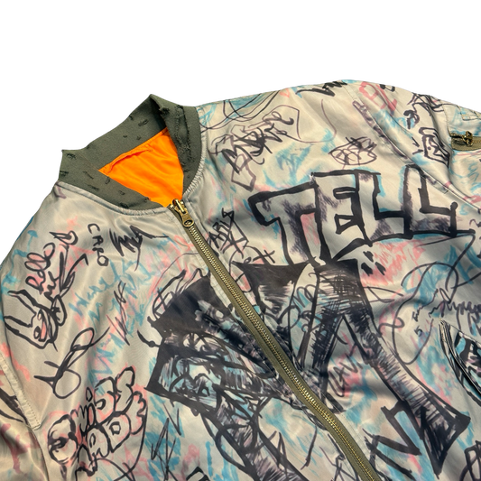 Mowalola Reversible Graffiti Bomber