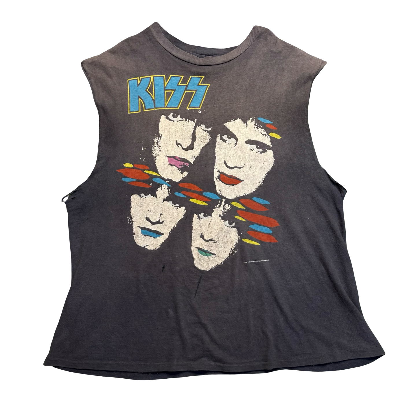 Vintage KISS Asylum World Tour 1985 Cut Off