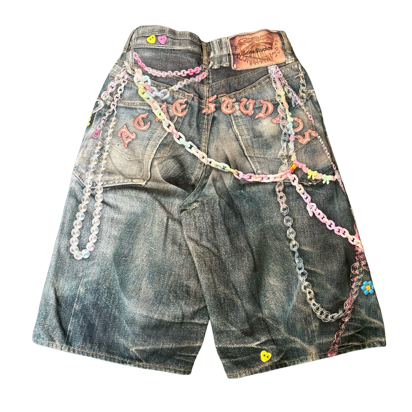 Acne Studios Trompe l’oeil Denim Shorts