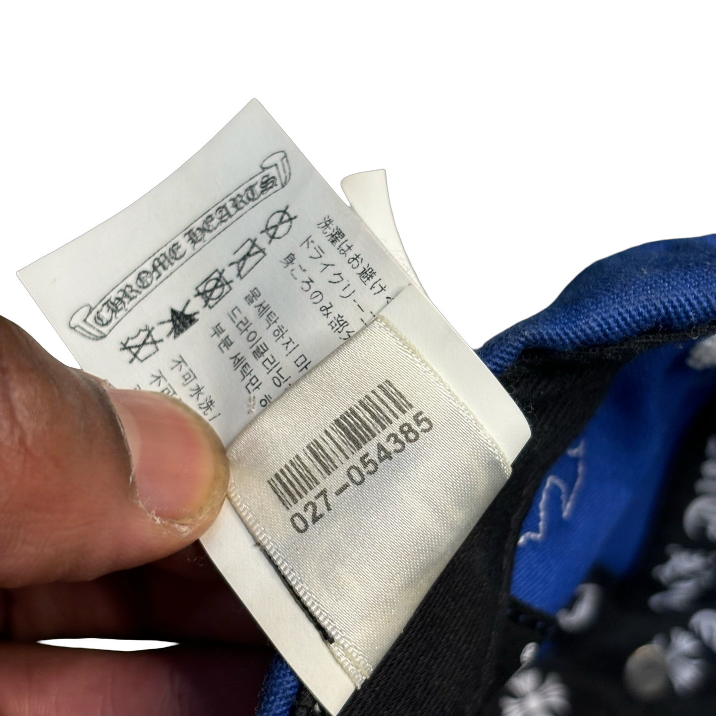 Chrome Hearts Blue Multicross Trucker Hat