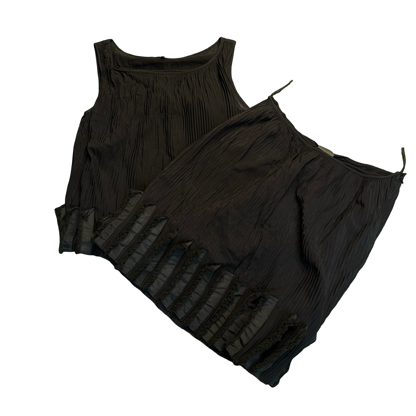Fendi Ruffled Top and Skirt Set