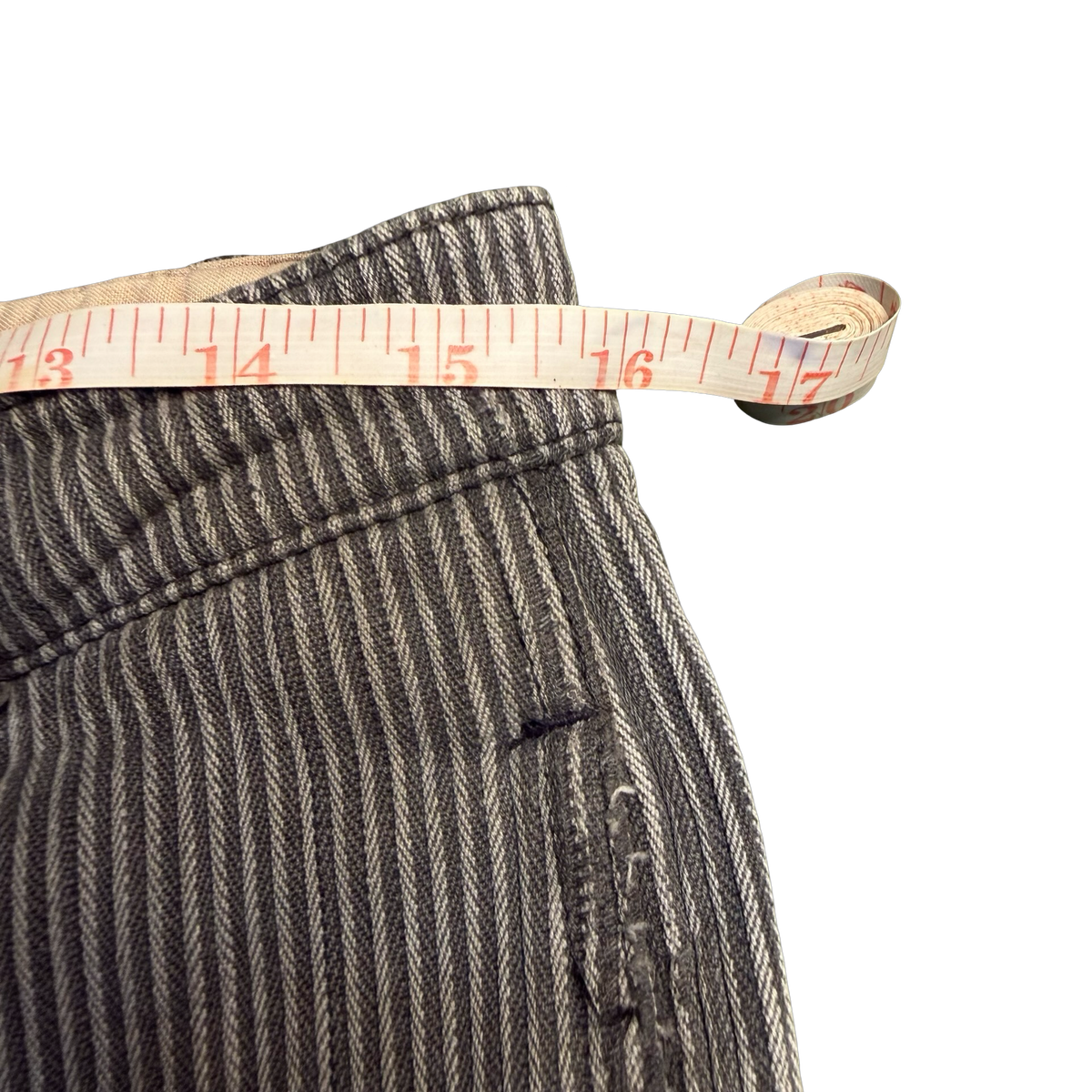 Vintage Distressed Pinstripe Pants