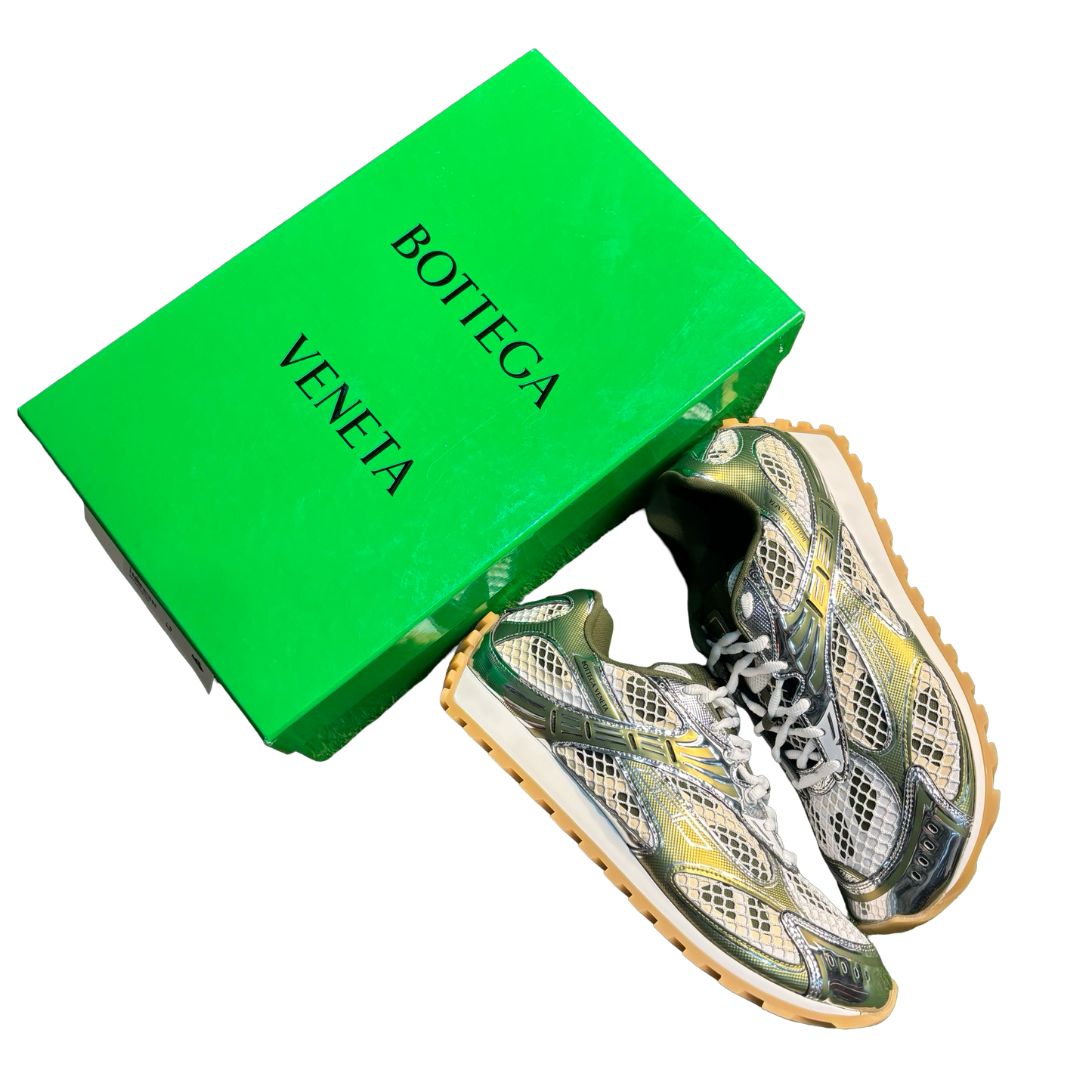 Bottega Venetta Green/Silver Orbit Runners
