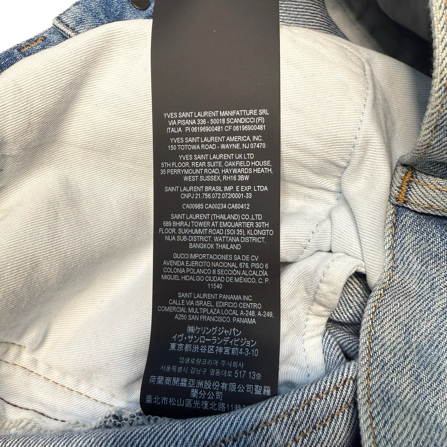 Saint Laurent D02 Distressed Jeans