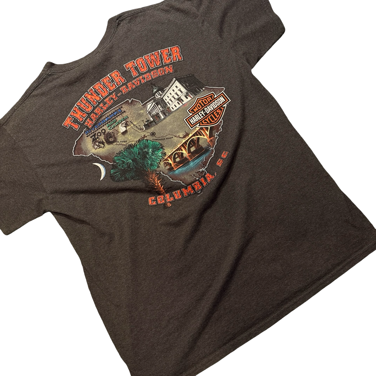 Harley-Davidson Thunder Tower Columbia SC Genuine Oil T-Shirt