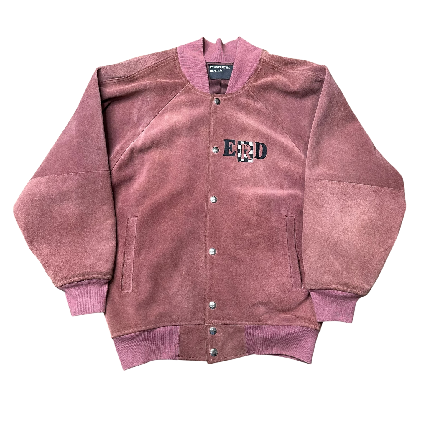Enfants Riches Deprimes Suede Embroidered Bomber Jacket