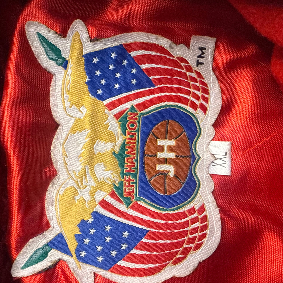 Vintage Jeff Hamilton NBA Patchwork Bomber