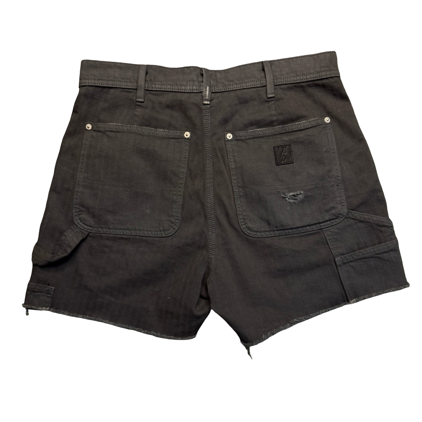 Enfants Riches Déprimés Distressed Herringbone Shorts