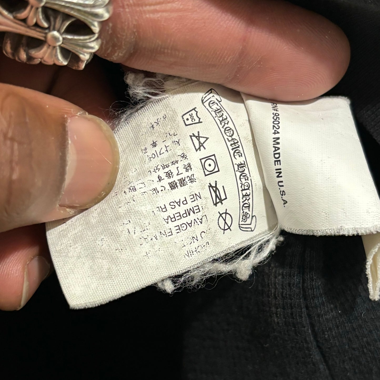 Chrome Hearts Thermal “F*ck You” Scroll Zip-Up Hoodie