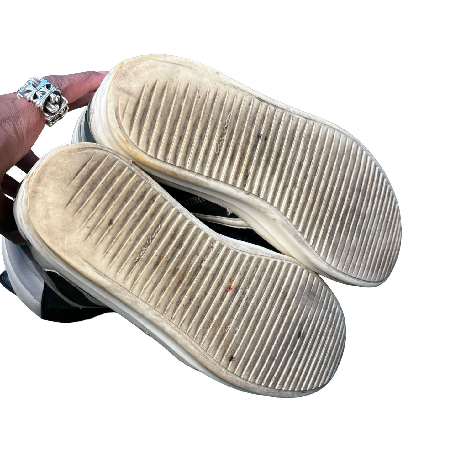 Rick Owens Crinkled Leather Geobaskets