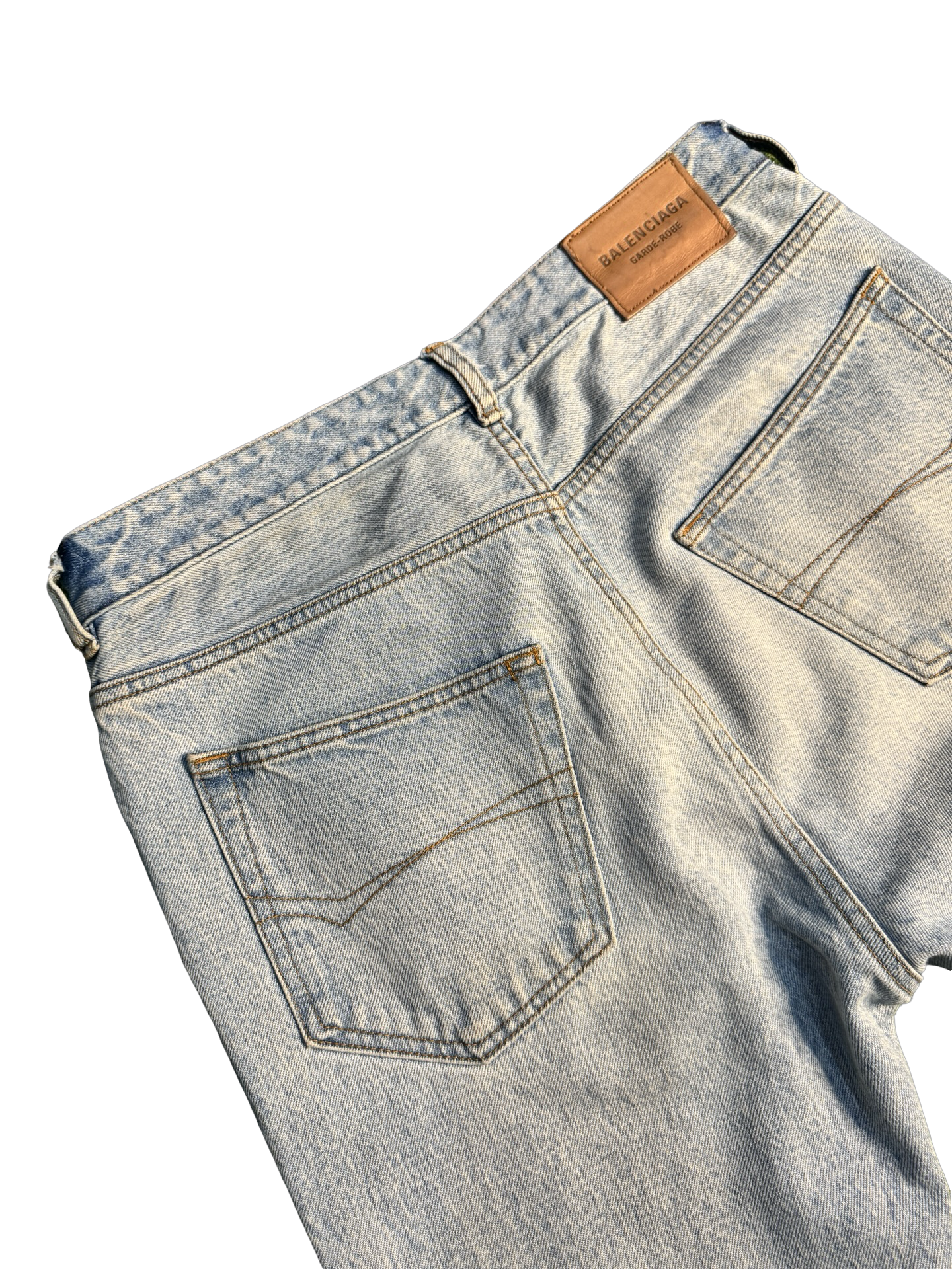 Balenciaga Light Washed Flared Denim