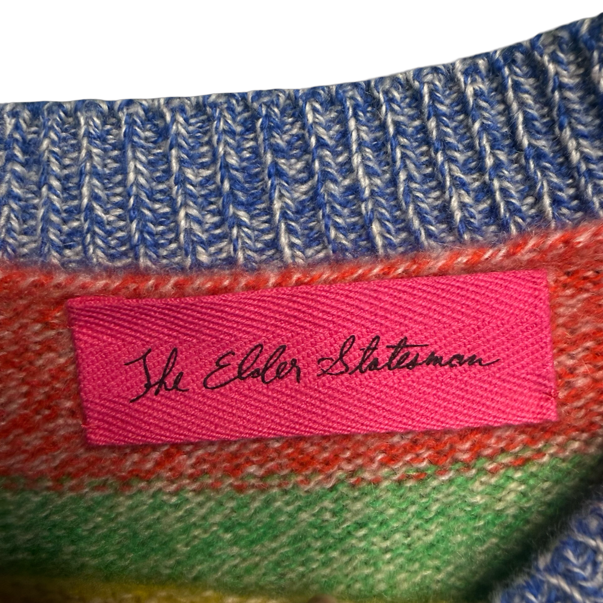 The Elder Statesman Cashmere Striped Sweater