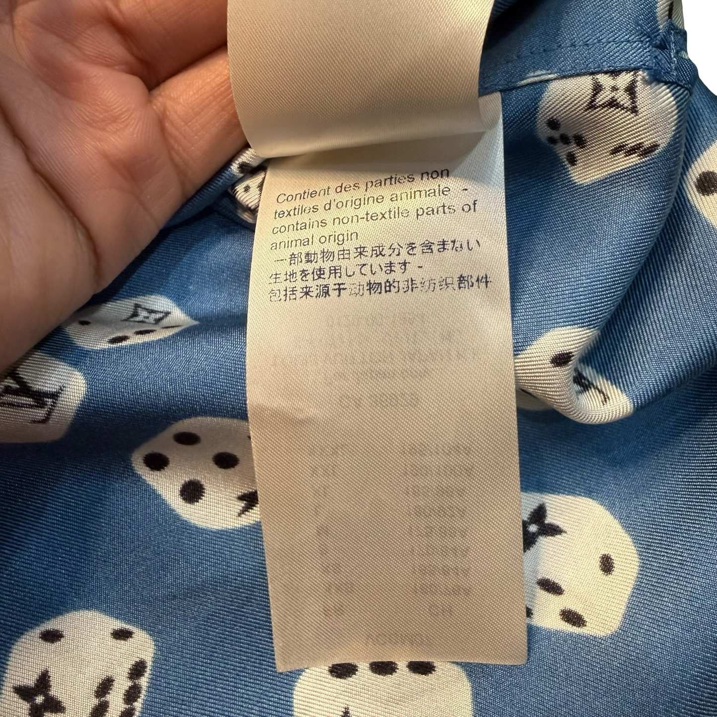 Louis Vuitton Dice Print Silk Shirt