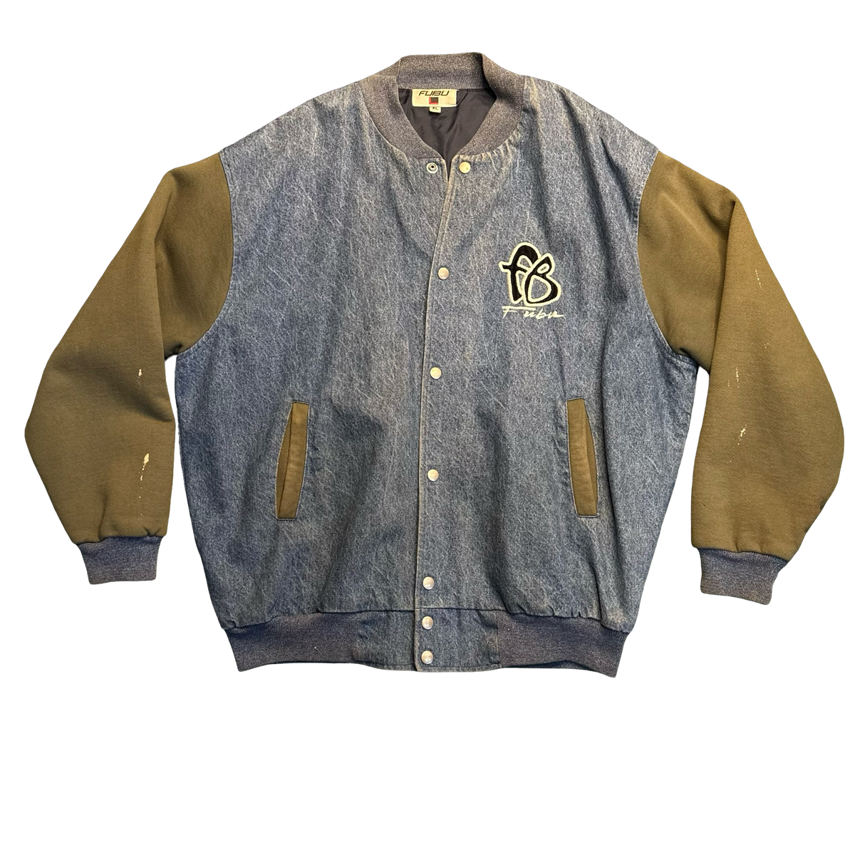 Vintage Fubu Denim Varsity Jacket