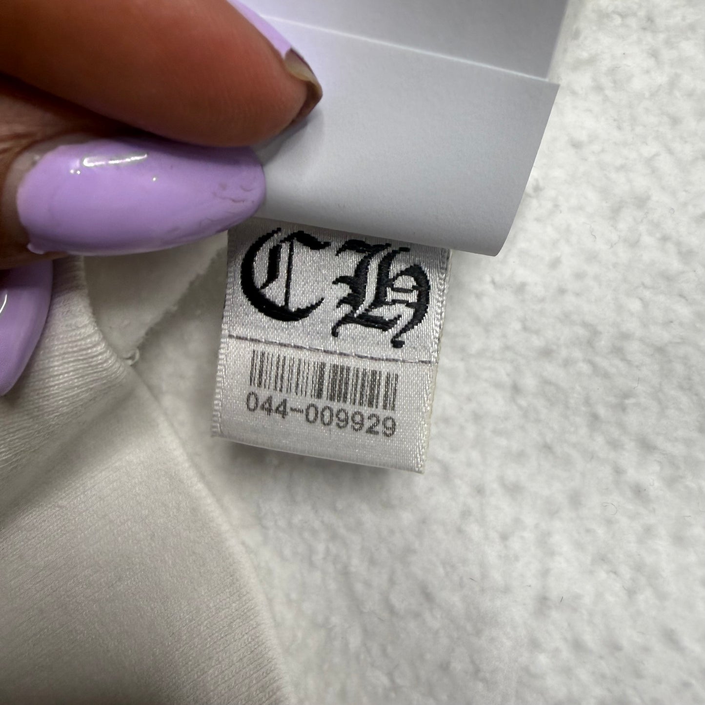 Chrome Hearts White & Leopard Cross Patch Crewneck