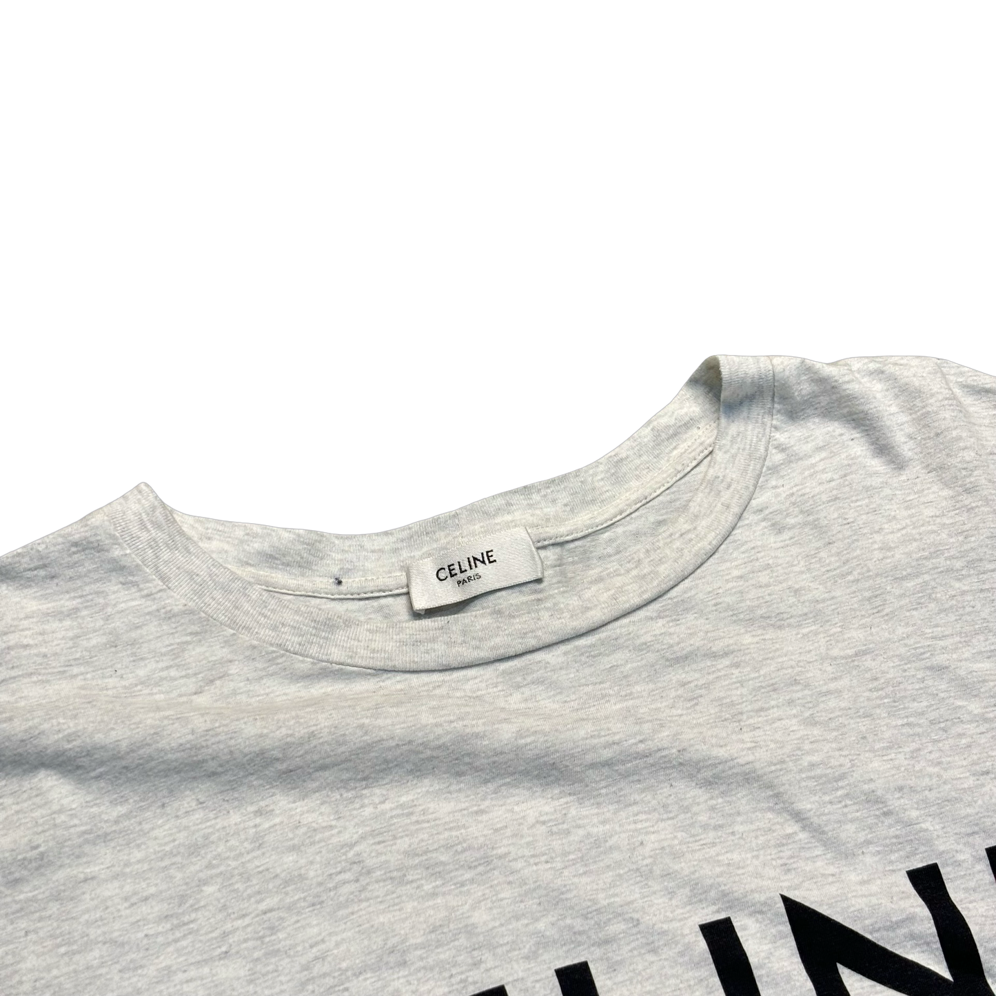 Celine Grey Logo Tee
