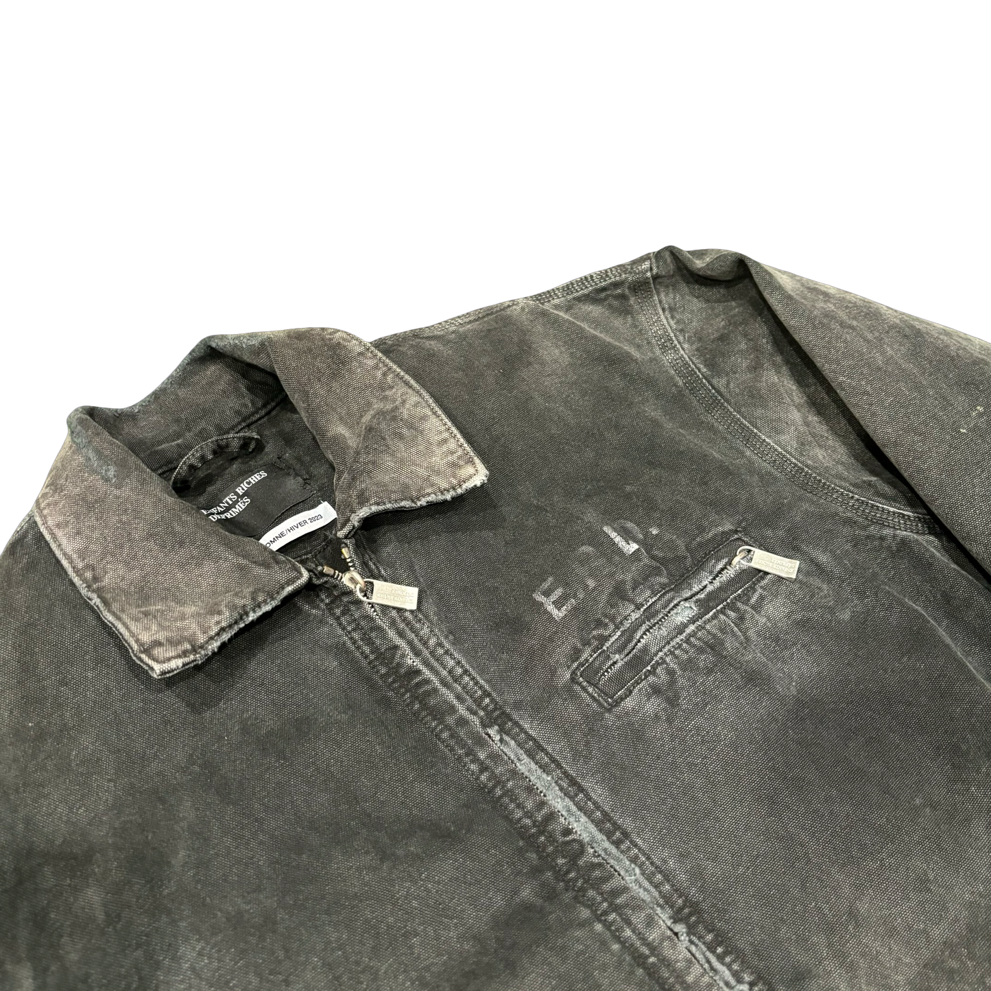 Enfants Riches Deprimes Grey Distressed Work Jacket