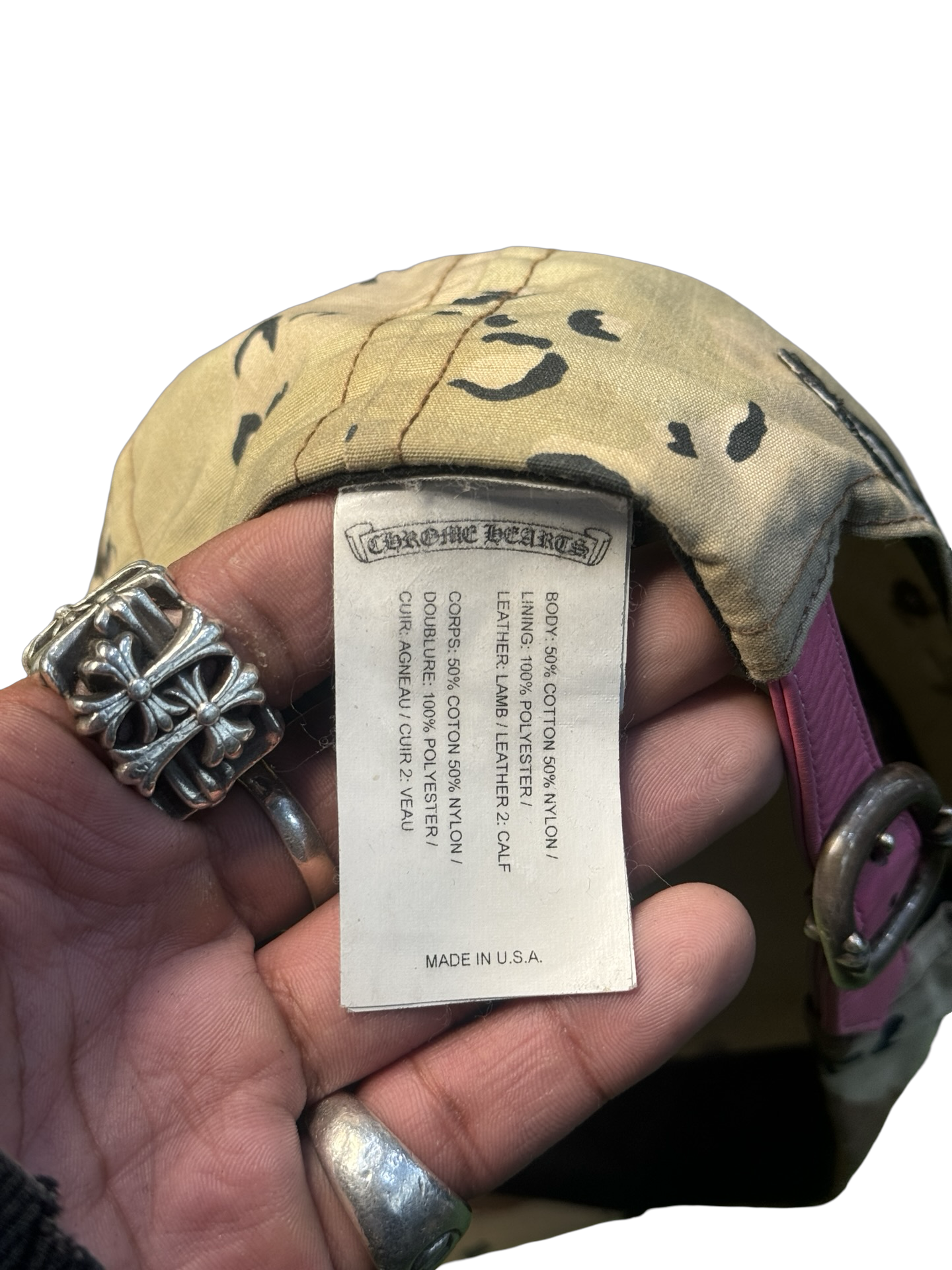 Chrome Hearts x Matty Boy Camo Sex Records Hat