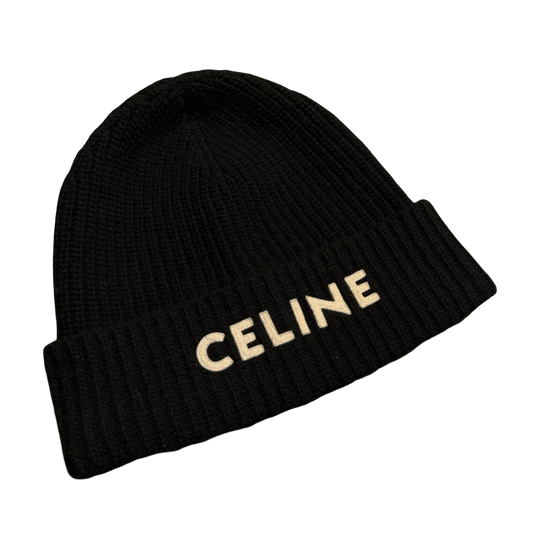 Celine Wool Logo Beanie