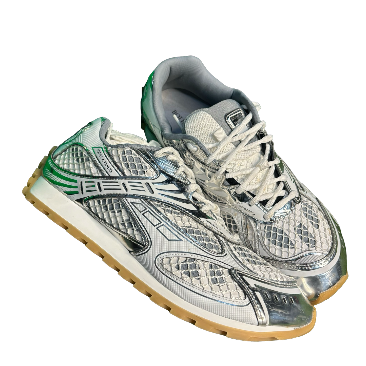 Bottega Venetta White/Silver Orbit Runners