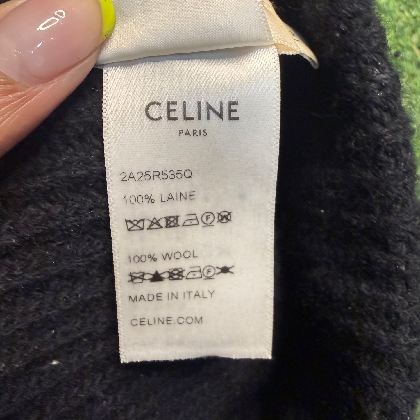 Celine Wool Logo Beanie