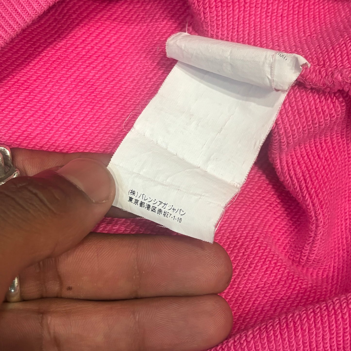 Balenciaga New York Pink Airbrushed Hoodie