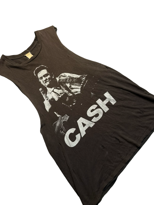 Vintage Johnny Cash “Cash” Cut Off Tee