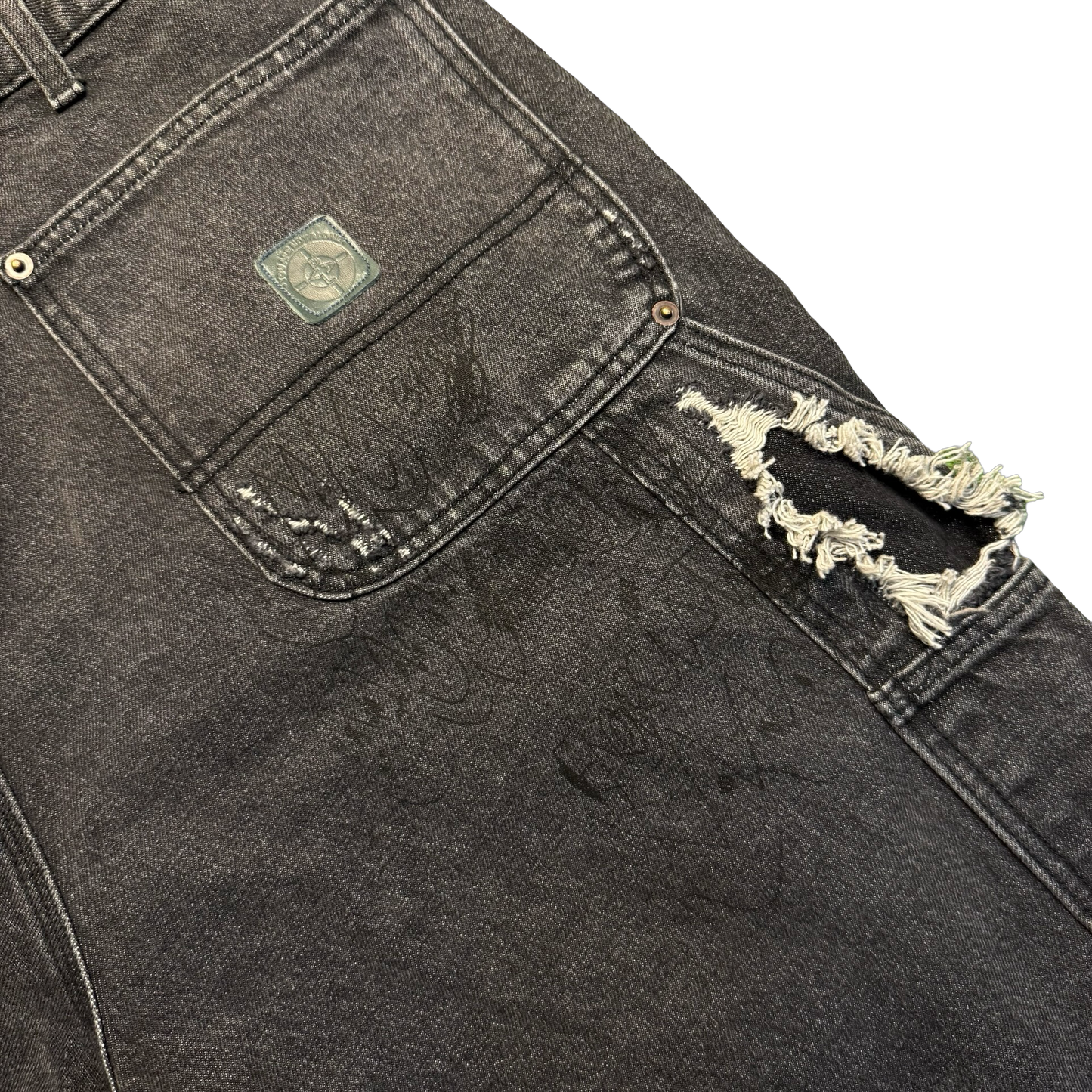 Paly Hollywood Busted Double Knee Jeans