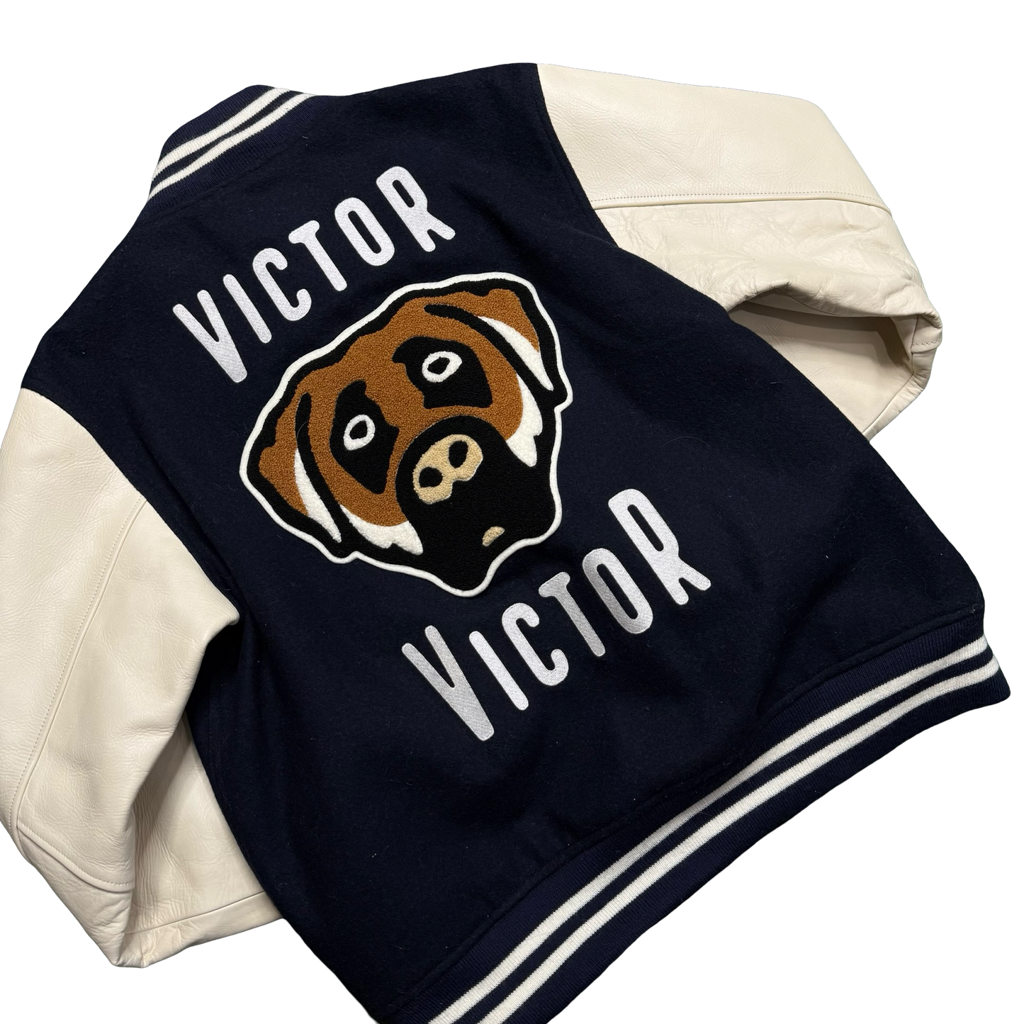 Human Made x Victor Victor Worldwide Varsity Jacket