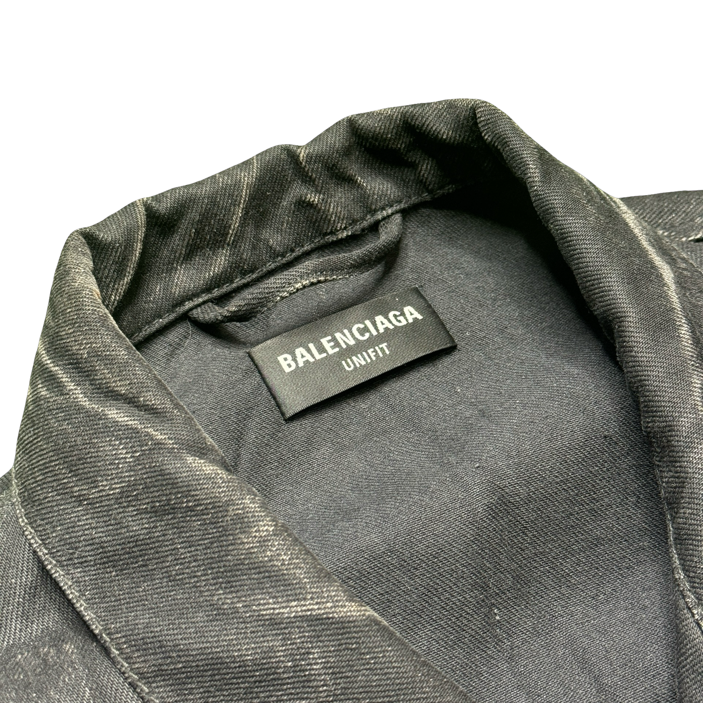 Balenciaga Denim Paris Logo Jacket