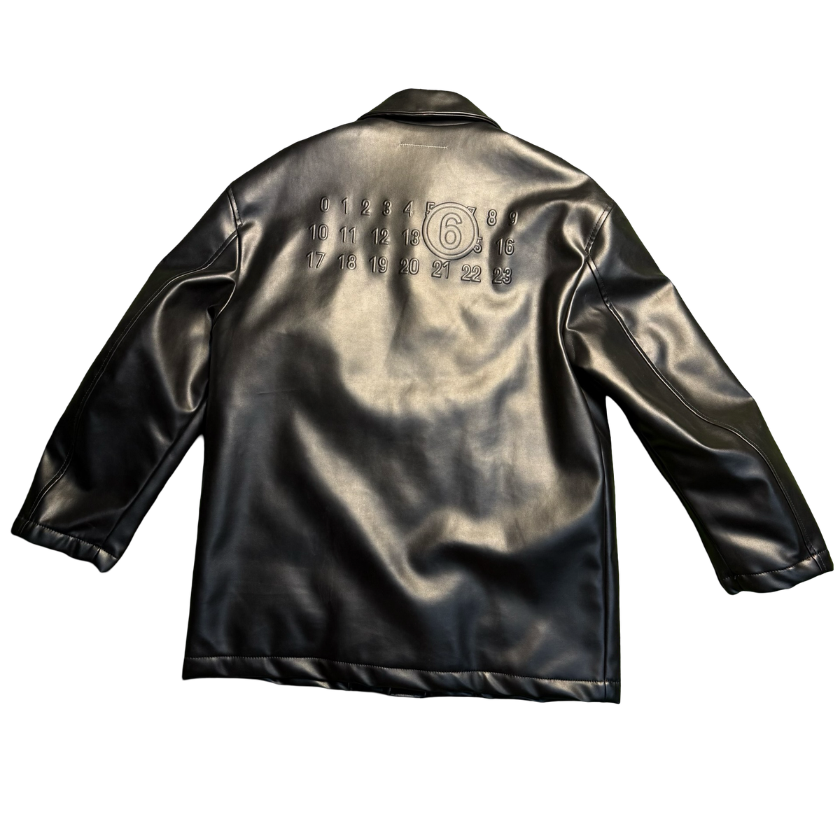 MM6 Maison Margiela Leather Car-Coat