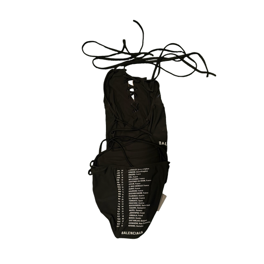 Balenciaga Speed Hunters Halter Swimusuit