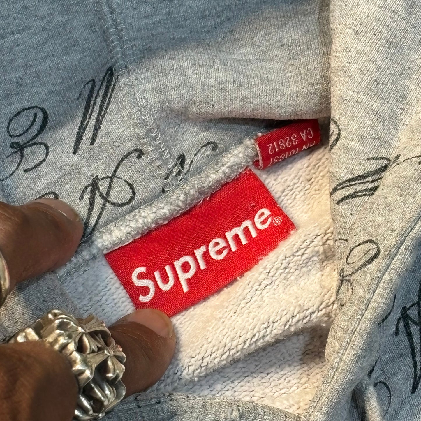 Supreme “Eat Me” Grey Hoodie