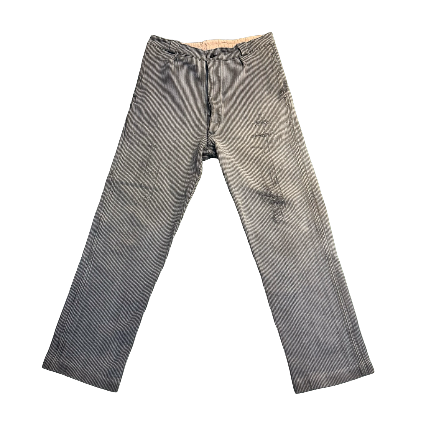 Vintage Distressed Pinstripe Pants