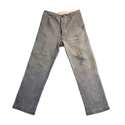 Vintage Distressed Pinstripe Pants