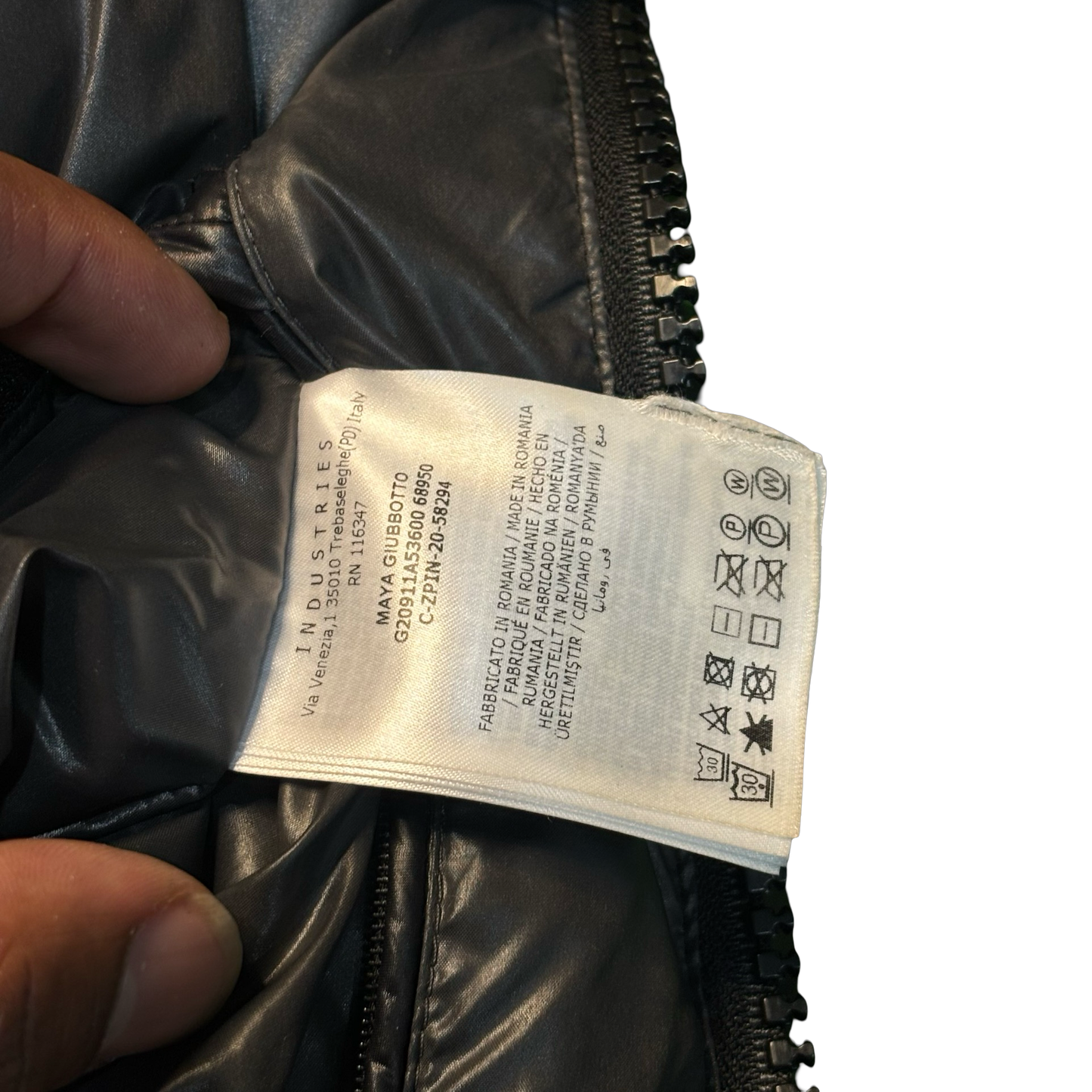 Moncler Black Puffer Coat