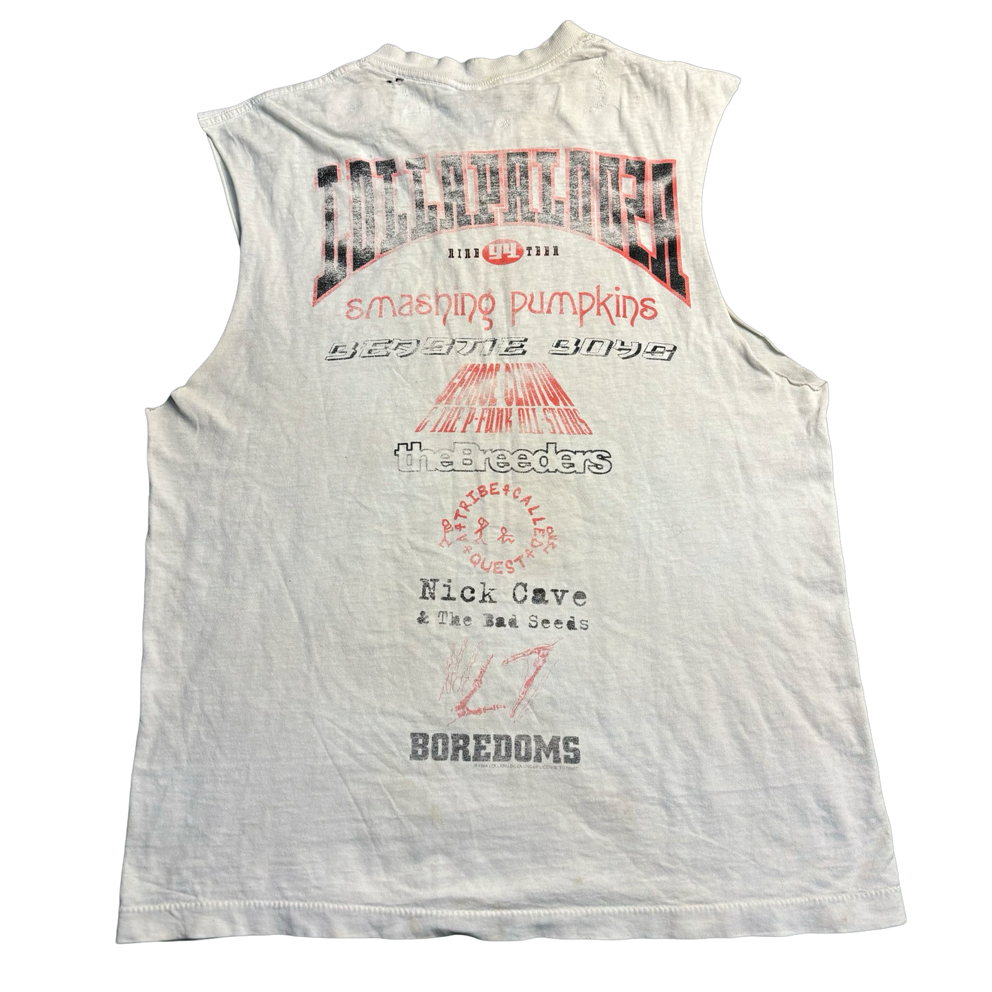 Vintage 1994 Lollapalooza Cut-Off Shirt